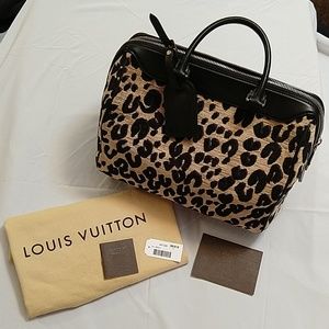 Louis Vuitton Leopard Speedy Handbag